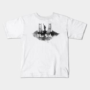 New York watercolor Kids T-Shirt